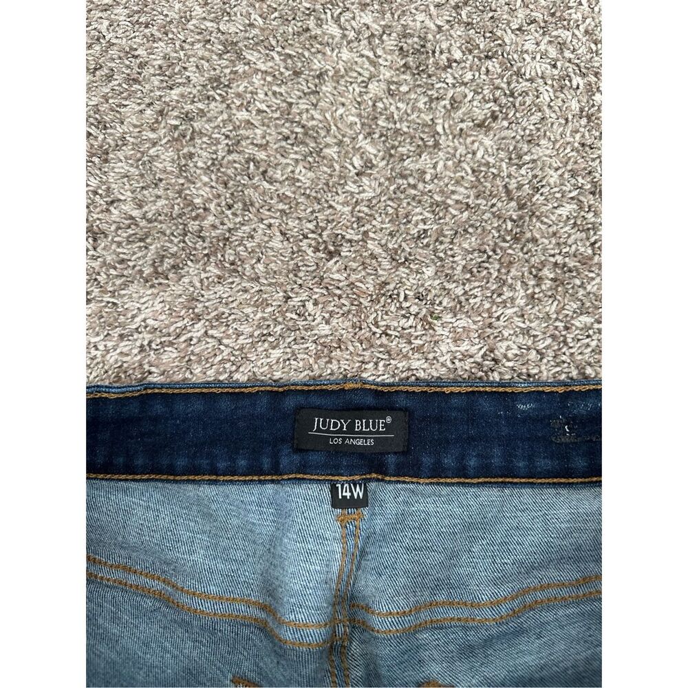 Judy Blue Tummy Control High Waist Skinny fit Jeans Plus Size 14W Dark Wash Blue - Picture 4 of 11